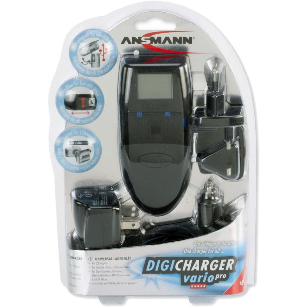 Ansmann Digicharger Vario Pro Charger for Lithium Batteries & USB