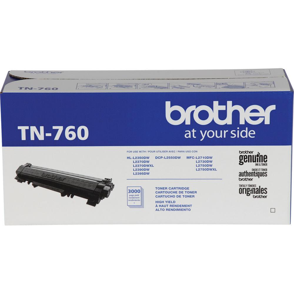 Brother TN760 High Yield Black Toner Cartridge, Brother, TN760, High, Yield, Black, Toner, Cartridge