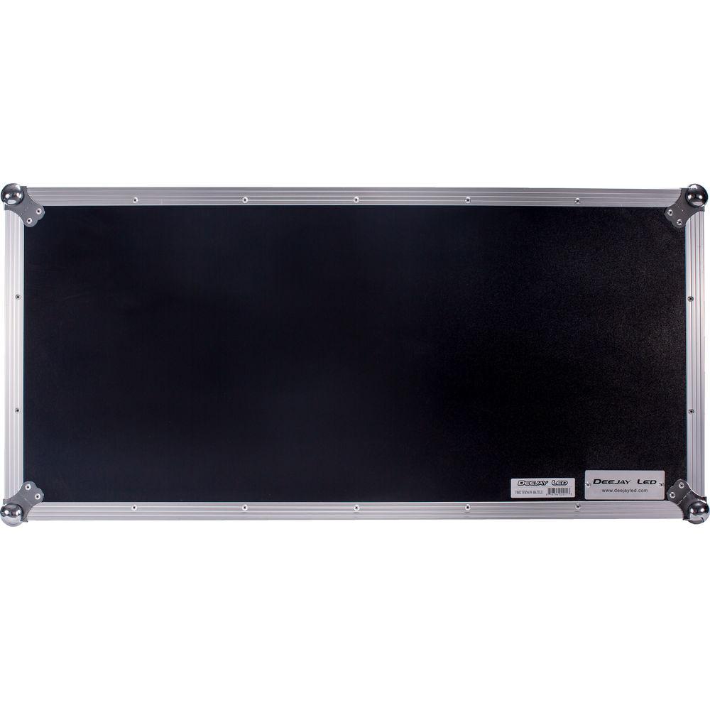 DeeJay LED Fly Drive DJ Coffin Case for Two Turntables in Battle Style Position and One Rane Sixty-One Mixer