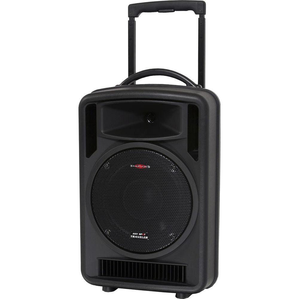 Galaxy Audio Traveler 10" 150W Peak PA System with Dual-Wireless Receiver, Bodypack, Headset Mic & Handheld Microphone