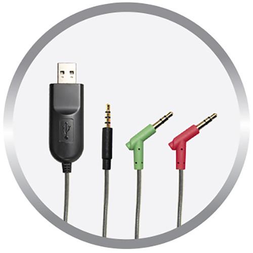 HamiltonBuhl TriosAir Plus Personal Multimedia Headset with Gooseneck Microphone