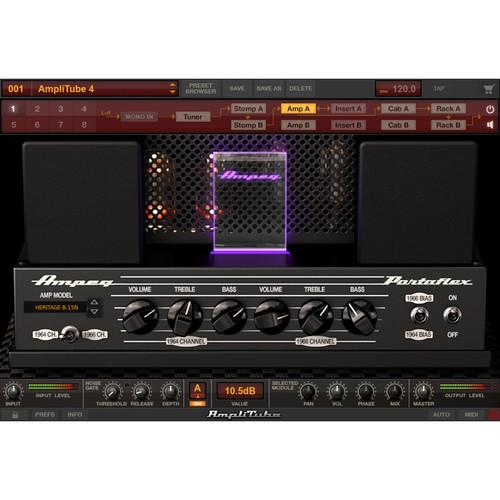 IK Multimedia Ampeg SVX 2 Upgrade - Collection of Bass Amplifier and Cabinet Emulations for AmpliTube Plug-In