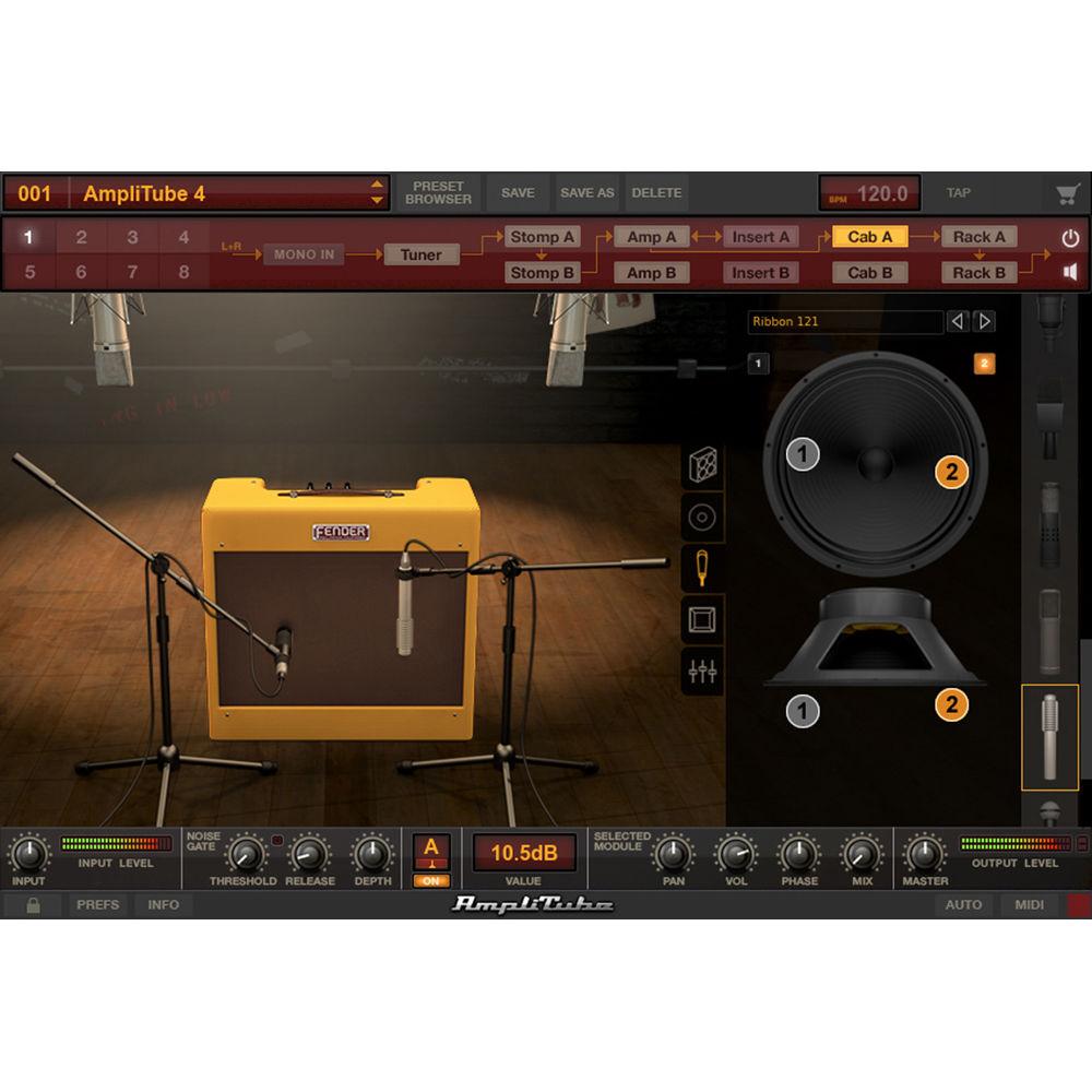 IK Multimedia AmpliTube Fender Collection 2, Classic Tube Amp Plug-Ins