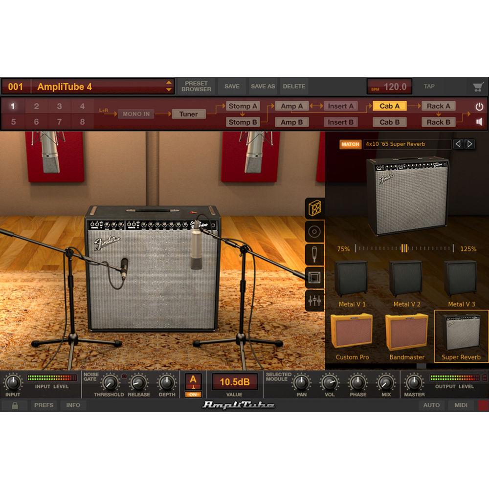 IK Multimedia AmpliTube Fender Collection 2, Classic Tube Amp Plug-Ins