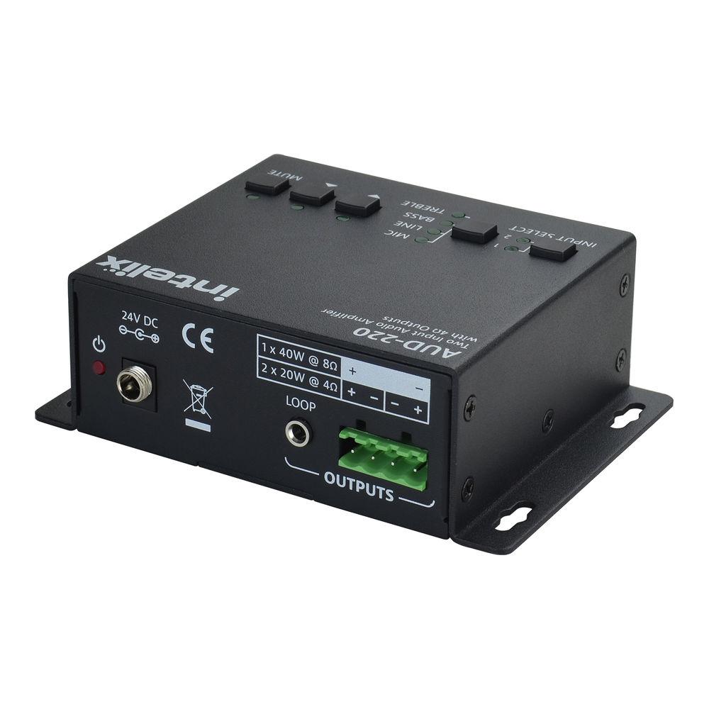Intelix 2-Input 2x 20W Class-D Speaker Amplifier