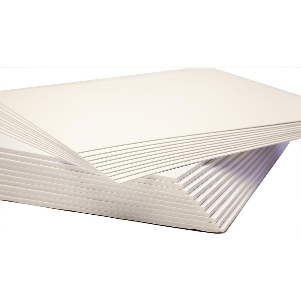 Logan Graphics Seashell White Mat Board and Foam Board Backing
