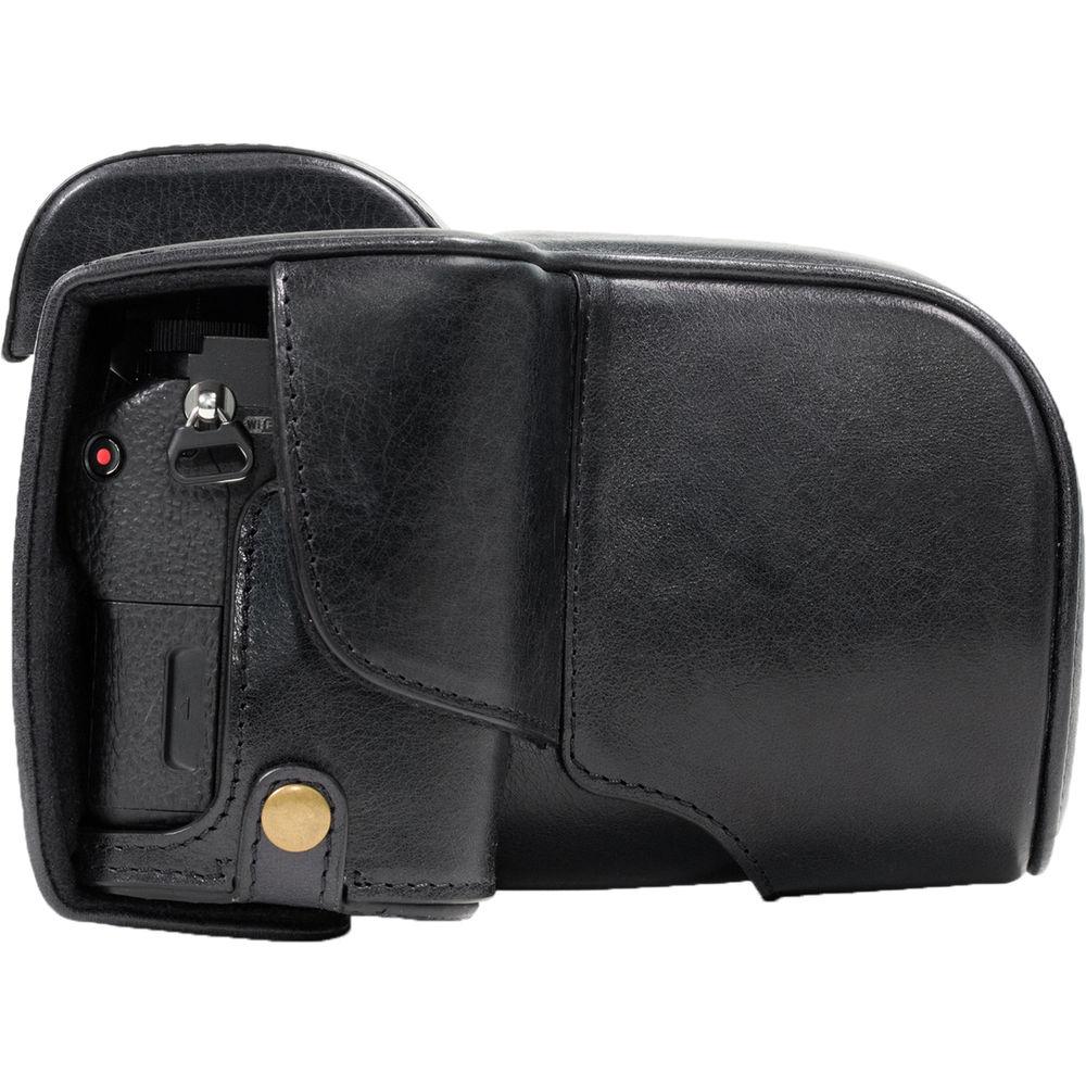 MegaGear Ever Ready Half-Bottom Protective Leather Case for Sony Alpha A7S II, A7R II, A7 II