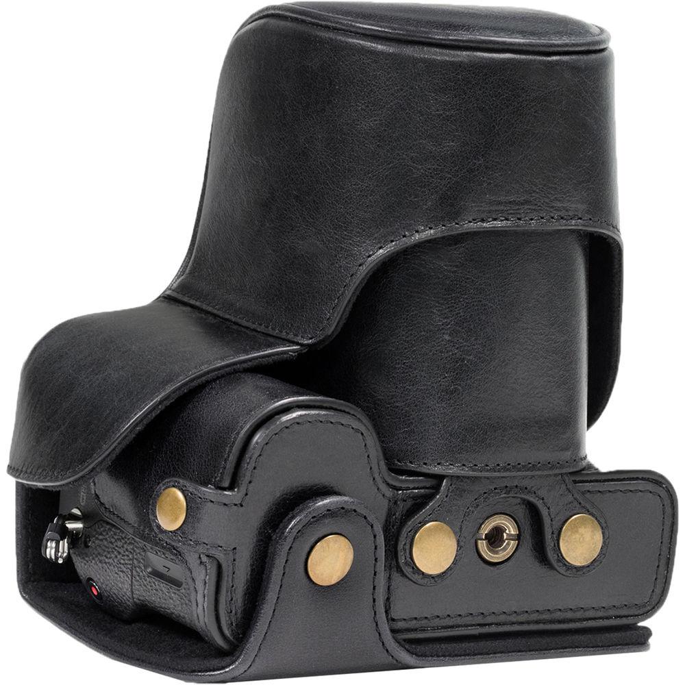 MegaGear Ever Ready Half-Bottom Protective Leather Case for Sony Alpha A7S II, A7R II, A7 II