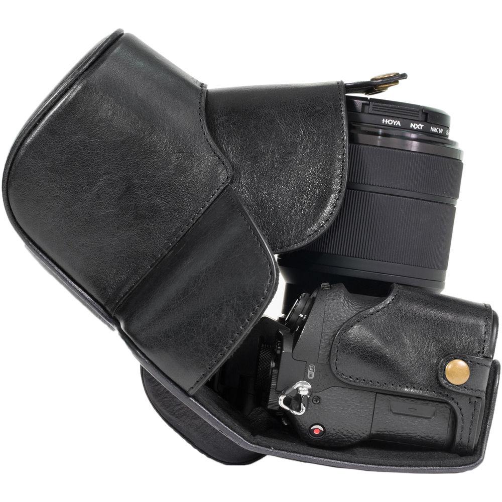 MegaGear Ever Ready Half-Bottom Protective Leather Case for Sony Alpha A7S II, A7R II, A7 II