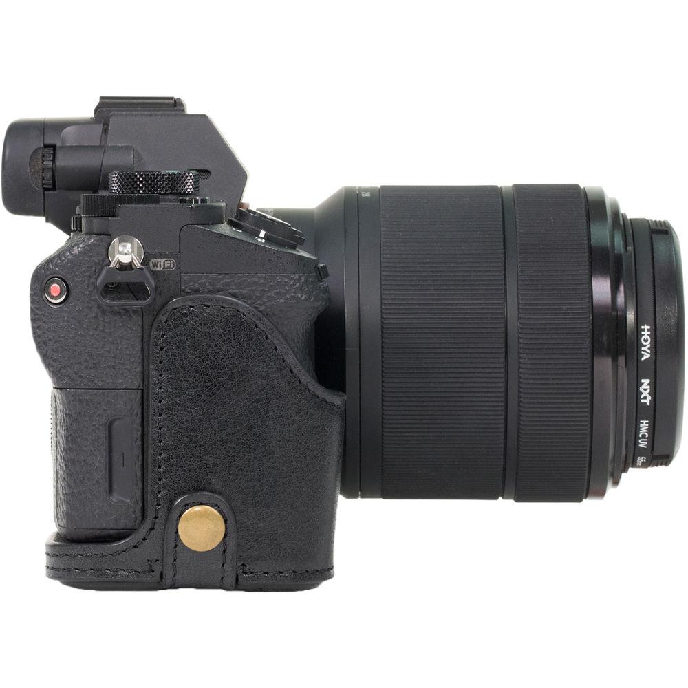 MegaGear Ever Ready Half-Bottom Protective Leather Case for Sony Alpha A7S II, A7R II, A7 II