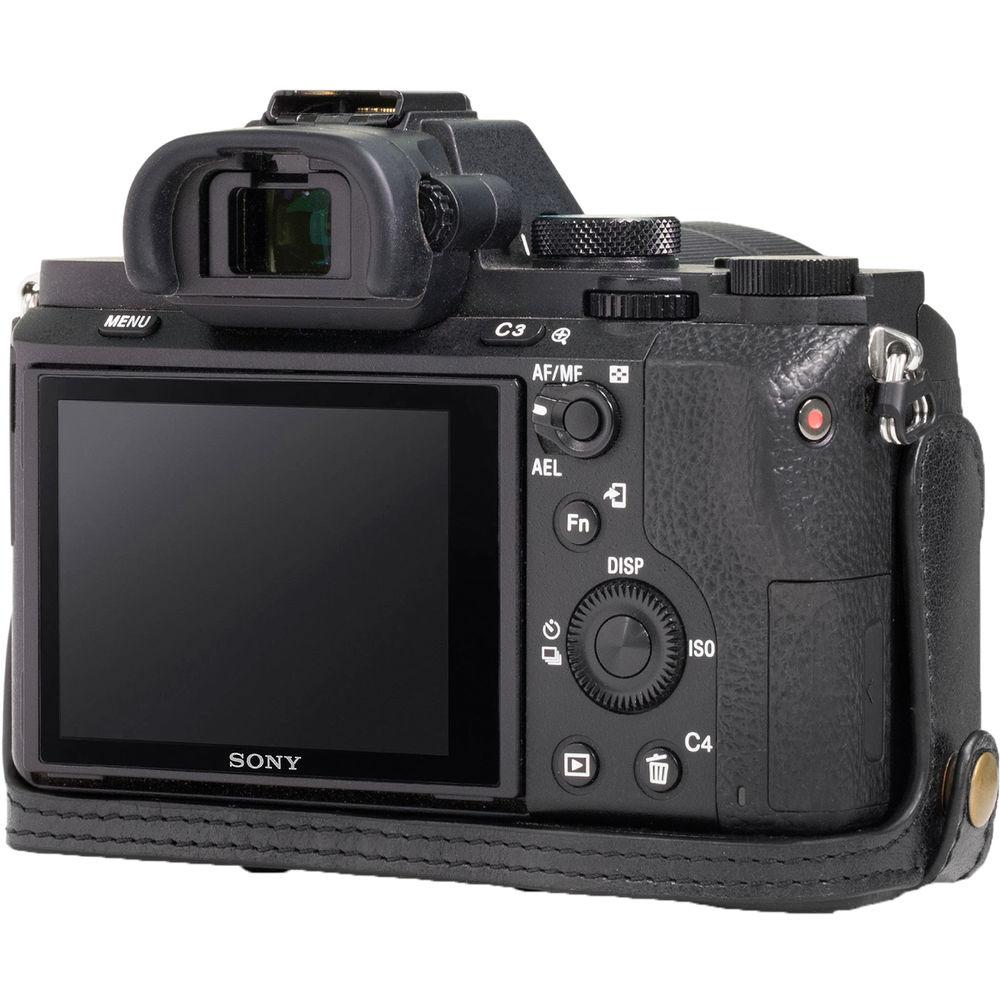 MegaGear Ever Ready Half-Bottom Protective Leather Case for Sony Alpha A7S II, A7R II, A7 II