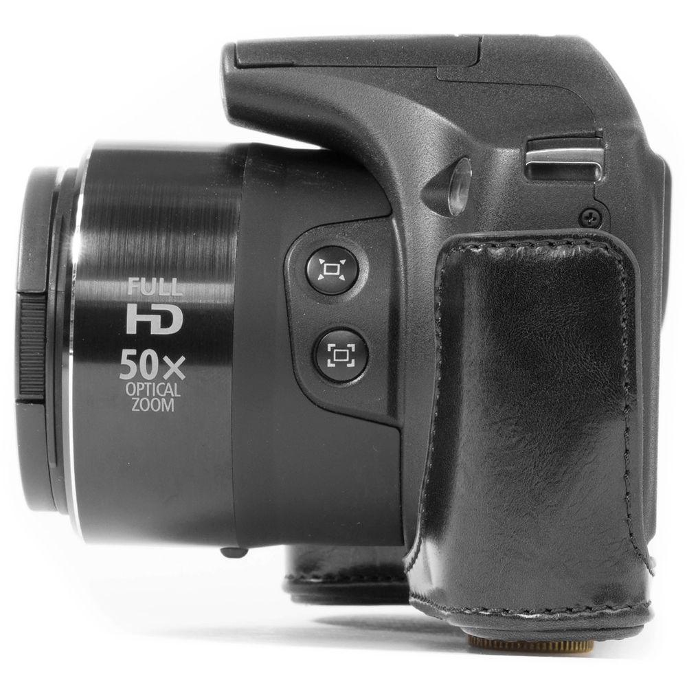 MegaGear Ever Ready PU Leather Camera Case with Strap for Canon PowerShot SX530 HS or SX520 HS