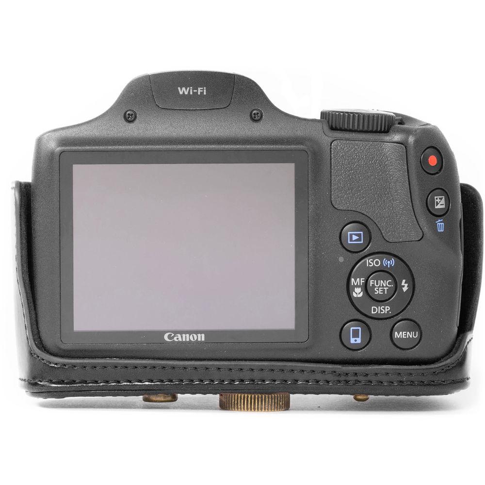 MegaGear Ever Ready PU Leather Camera Case with Strap for Canon PowerShot SX530 HS or SX520 HS
