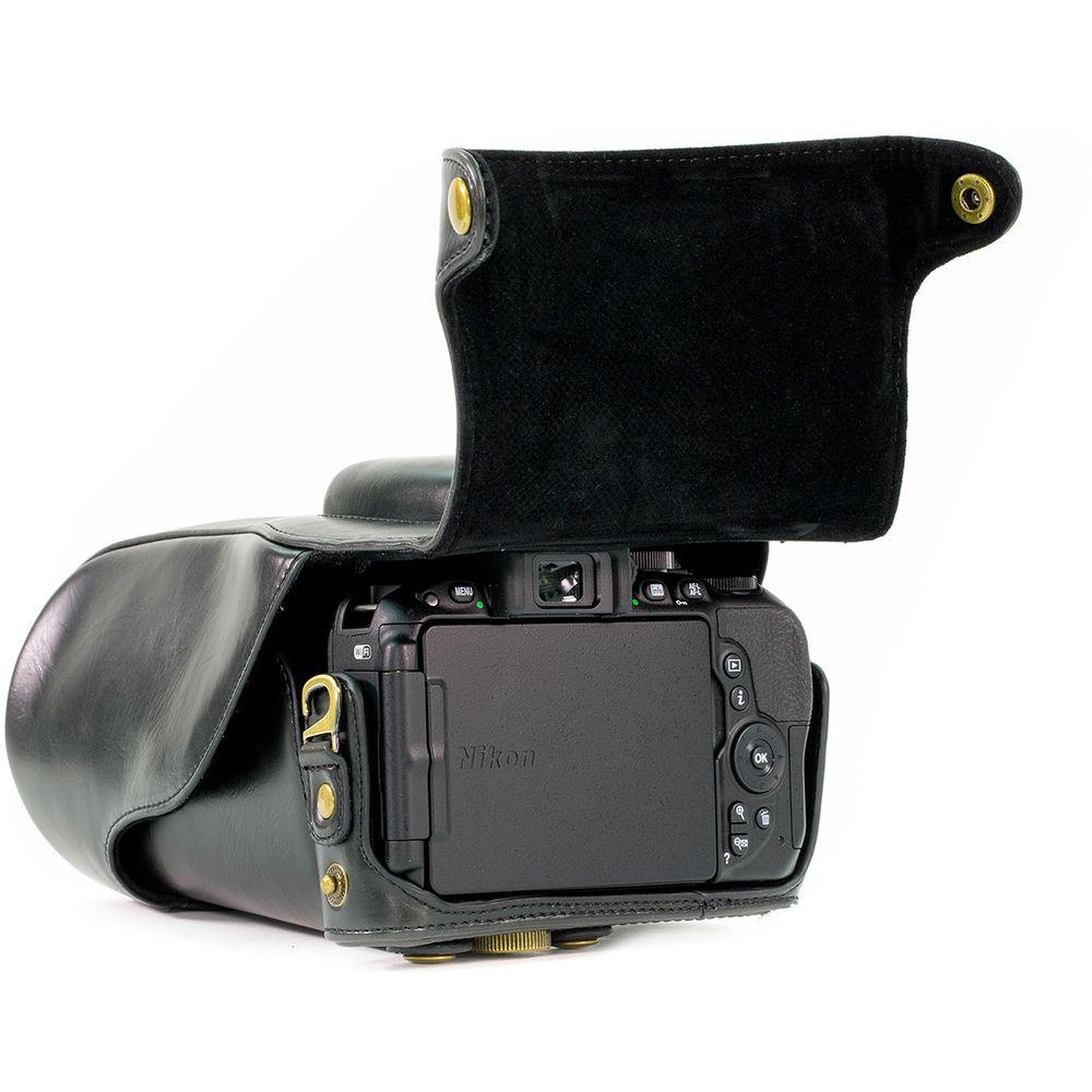 MegaGear Ever Ready PU Leather Case for Nikon D5600, D5500 and 18-140, 18-105mm Lens