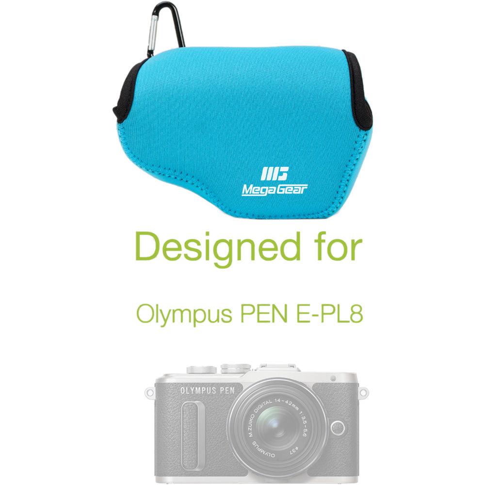 MegaGear MG1019 Ultra Light Neoprene Case with Carabiner for Olympus PEN E-PL8