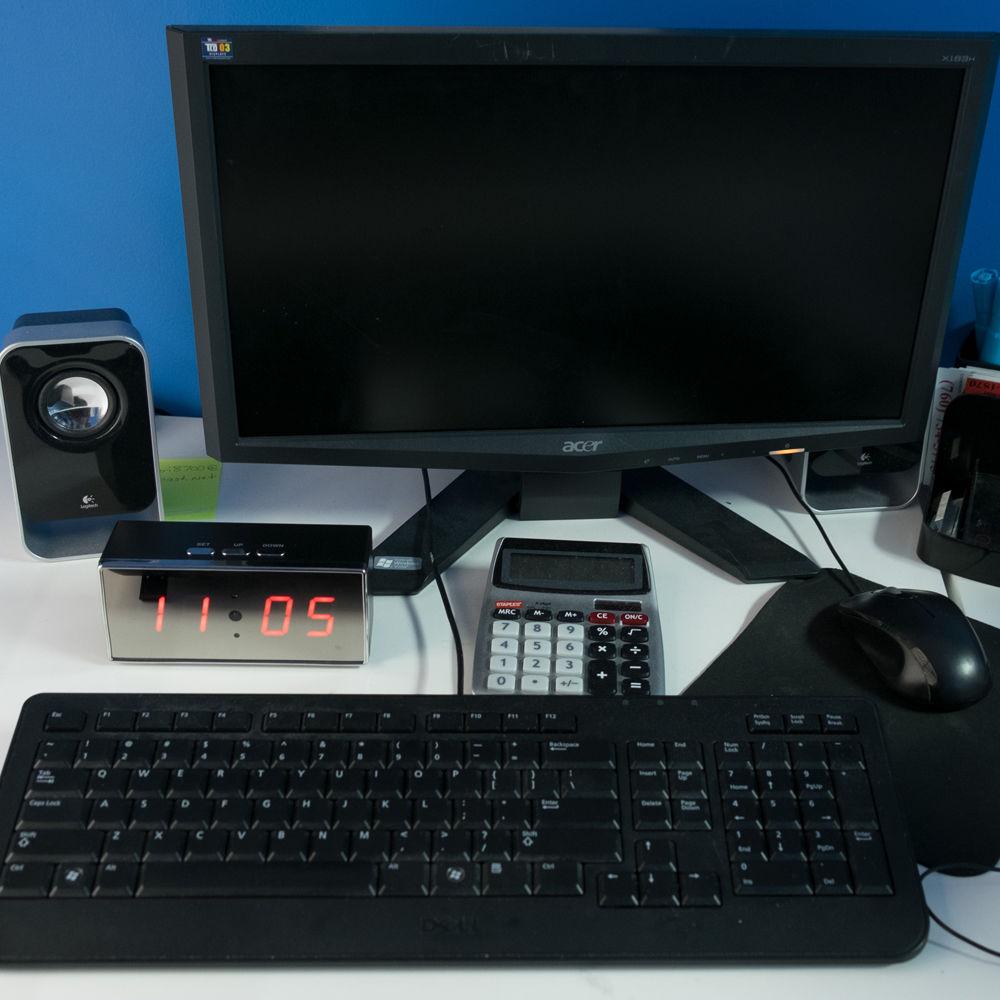 Mini Gadgets Desk Clock with 1080p Covert Camera