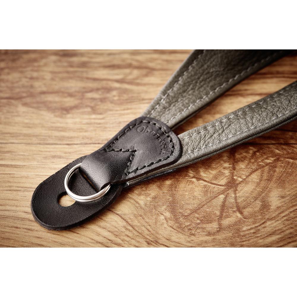 Oberwerth Isar Padded Rhubarb Leather Camera Wrist Strap