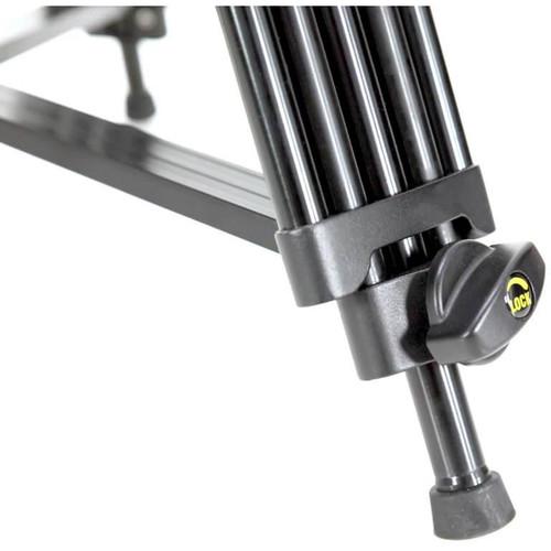 ProAm USA Professional Tandem-Leg Video Tripod with 75mm Bowl Mount