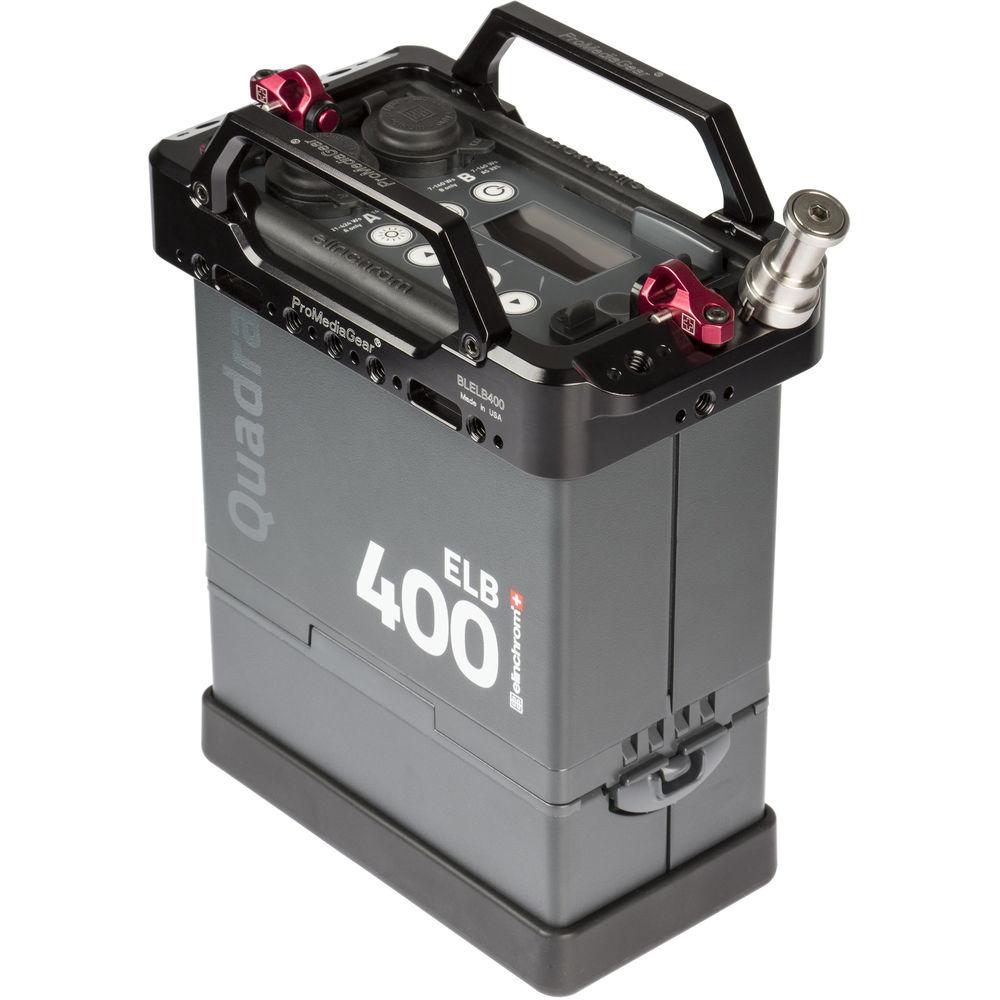 ProMediaGear Aluminum Cage for Elinchrom ELB400 Quadra Pack
