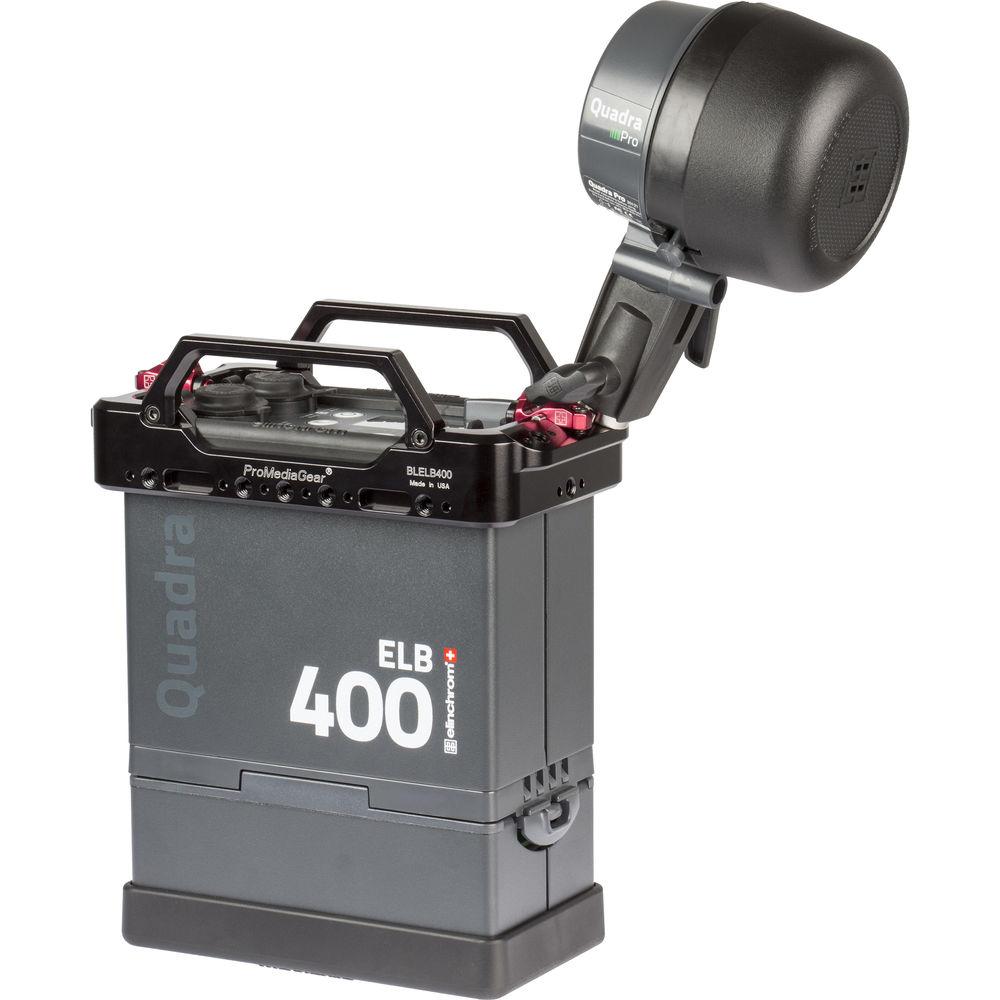 ProMediaGear Aluminum Cage for Elinchrom ELB400 Quadra Pack