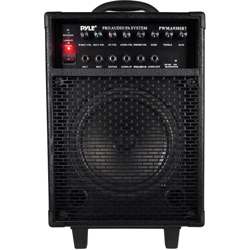 Pyle Pro Wireless Portable Bluetooth PA Speaker System with Wireless Handheld Microphone