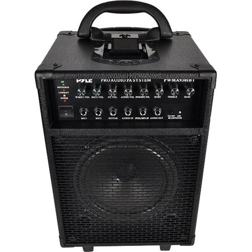 Pyle Pro Wireless Portable Bluetooth PA Speaker System with Wireless Handheld Microphone