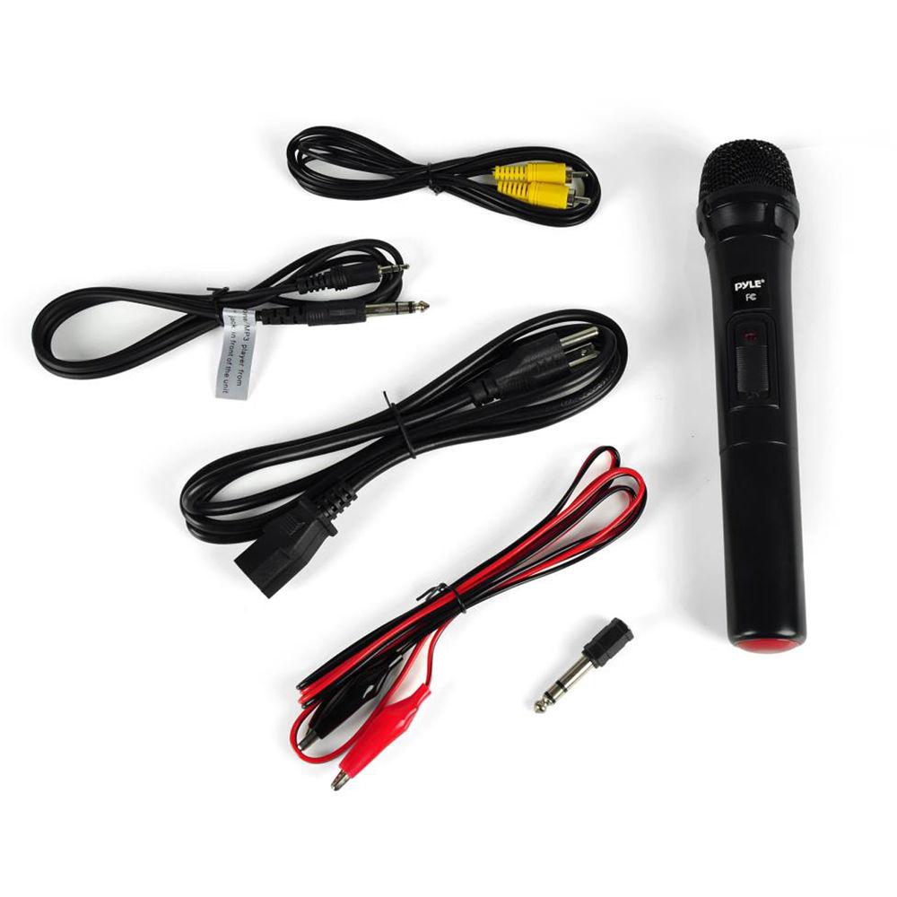 Pyle Pro Wireless Portable Bluetooth PA Speaker System with Wireless Handheld Microphone