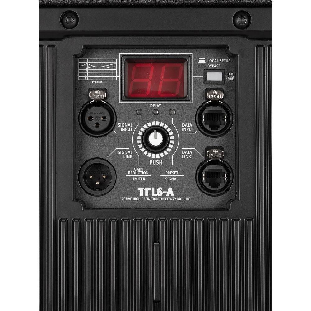 RCF Active 2200W 3-Way Line Array Module with 4 Channels of Class-D Amplification