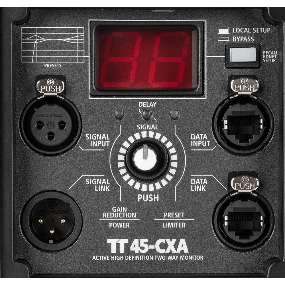 RCF TT45-CXA Active 2200W Floor Monitor with 2x10" Cabinet