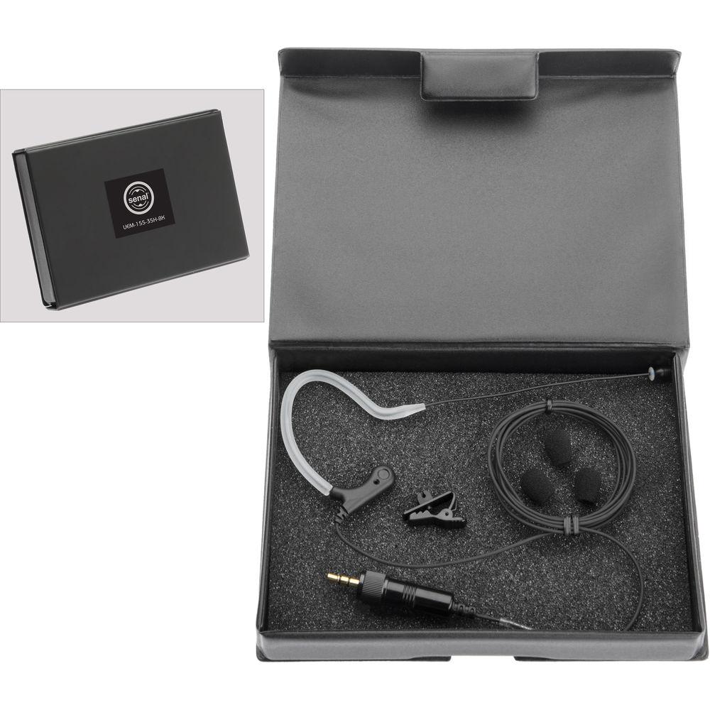 Senal UEM-155-35H-BK Omni Earset Microphone with 3.5mm Locking Connector for Sennheiser Transmitters
