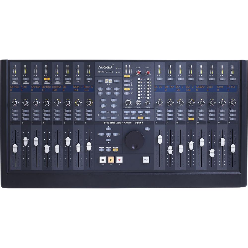 Solid State Logic Nucleus² 16-Fader DAW Controller with 2-Channel Mic Preamp, Solid, State, Logic, Nucleus², 16-Fader, DAW, Controller, with, 2-Channel, Mic, Preamp