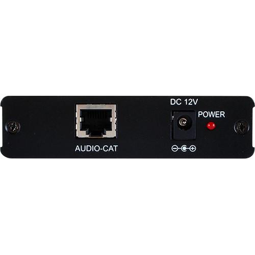 A-Neuvideo Analog Stereo Audio & RS-232 over Cat5e 6 7 Extender Receiver