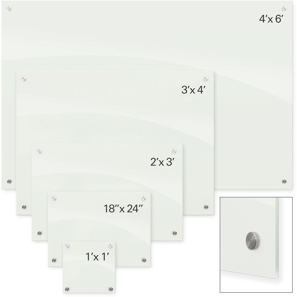 Balt Enlighten Tempered Glass Dry-Erase Whiteboard