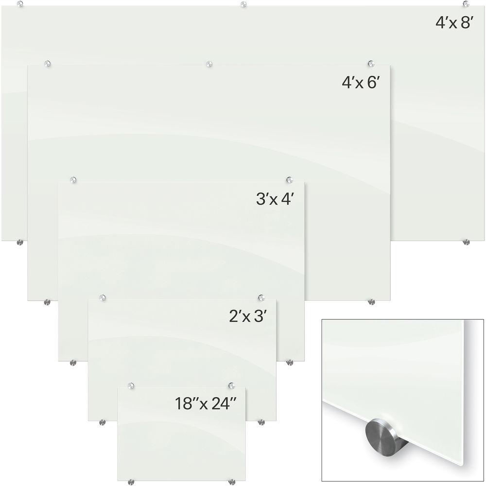 Balt Visionary Magnetic Glass Dry Erase Whiteboard