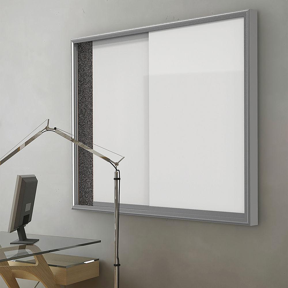 Balt Visionary Magnetic Glass Sliding Enclosed Cabinet with Tan Rubber-Tak