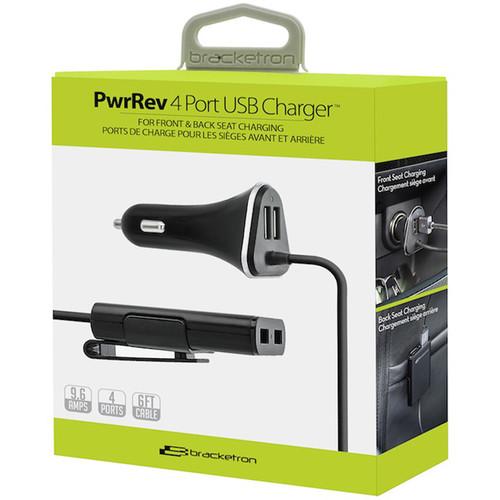 Bracketron PwrRev 4-Port USB Car Charger