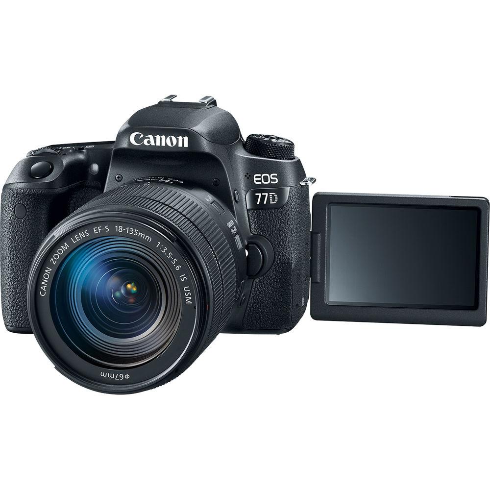 Canon EOS 77D DSLR Camera with 18-135mm USM Lens