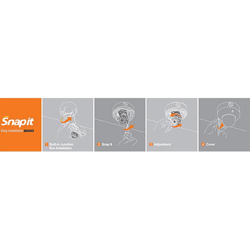 Digital Watchdog MEGApix 4MP Snapit Outdoor Network Dome Camera with Night Vision