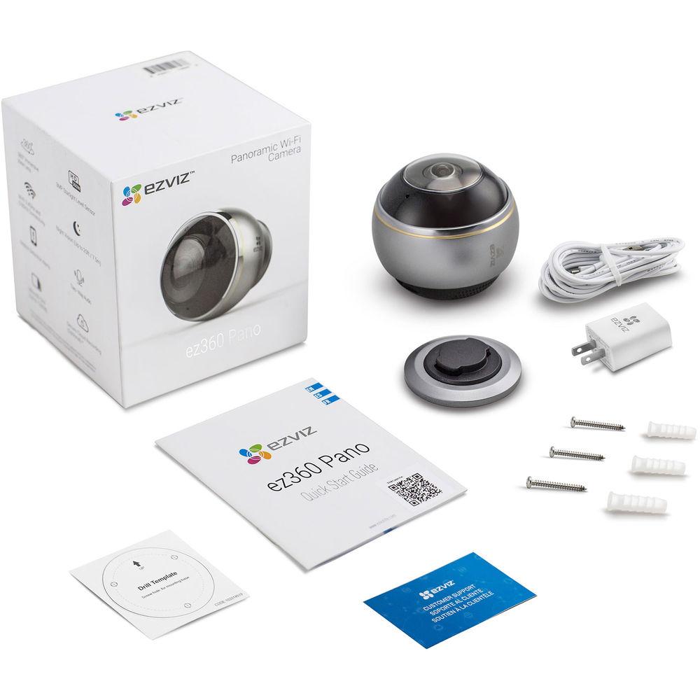 ezviz ez360 3MP Wi-Fi Panoramic Fisheye Camera with Night Vision