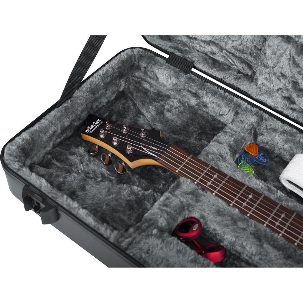 Gator Cases GTSA-GTRELEC-LED TSA Series ATA Molded Case with Built-In LED Light for Electric Guitars