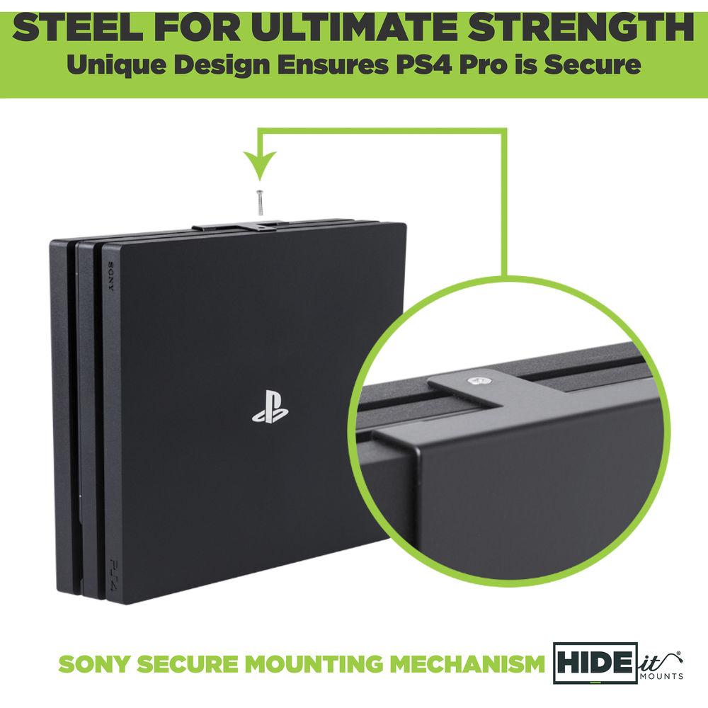 HIDEit Mounts PS4 Pro Wall Mount for Sony PlayStation 4 Pro, HIDEit, Mounts, PS4, Pro, Wall, Mount, Sony, PlayStation, 4, Pro