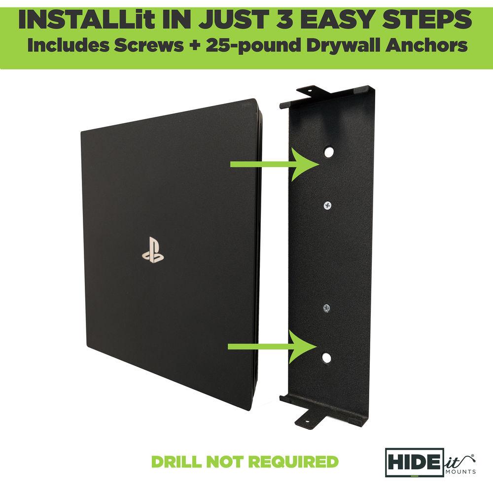 HIDEit Mounts PS4 Pro Wall Mount for Sony PlayStation 4 Pro