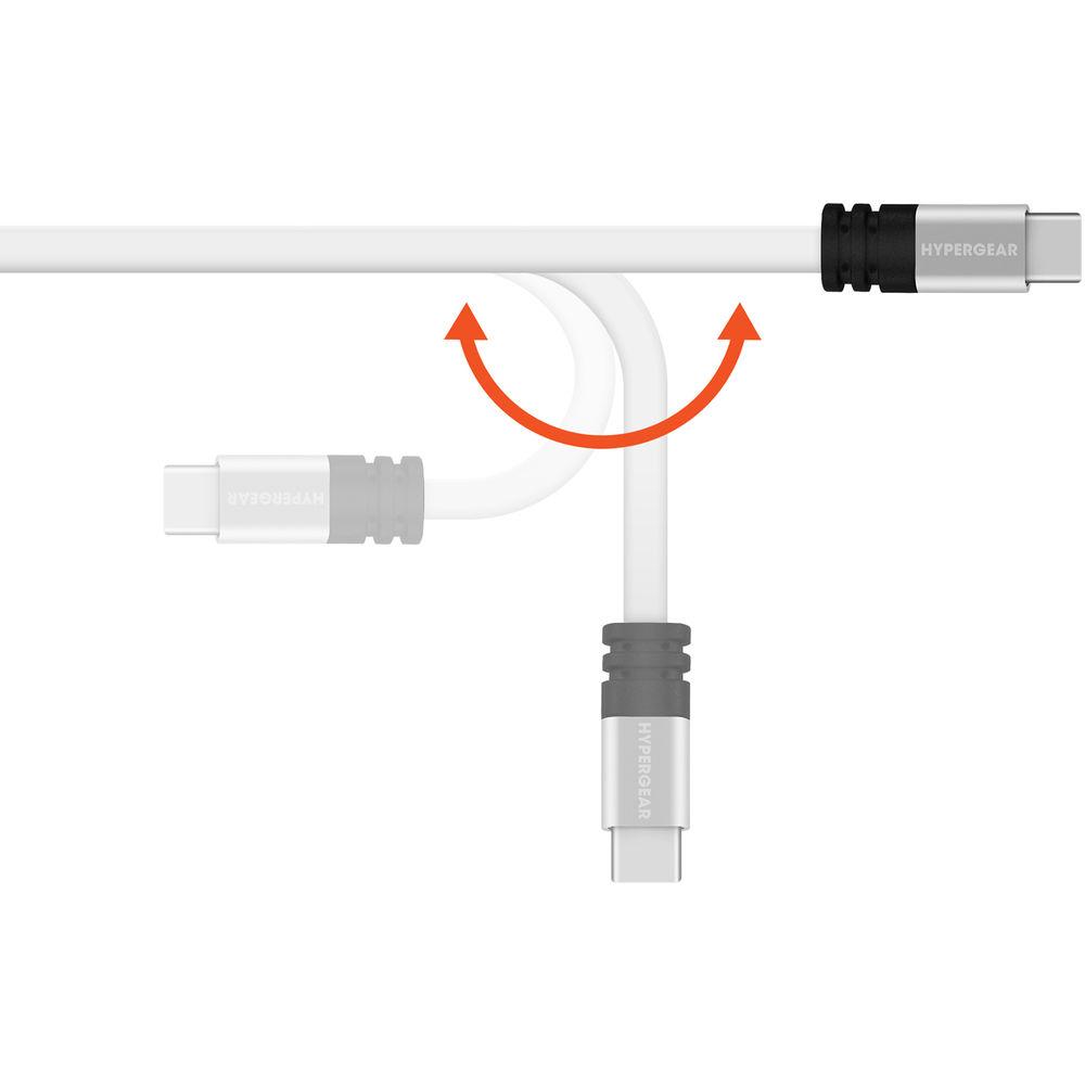 HyperGear Flexi USB 2.0 Type-A to USB Type-C Charge & Sync Flat USB Cable