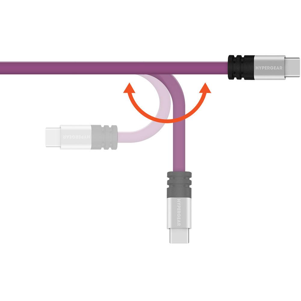 HyperGear Flexi USB 2.0 Type-A to USB Type-C Charge & Sync Flat USB Cable
