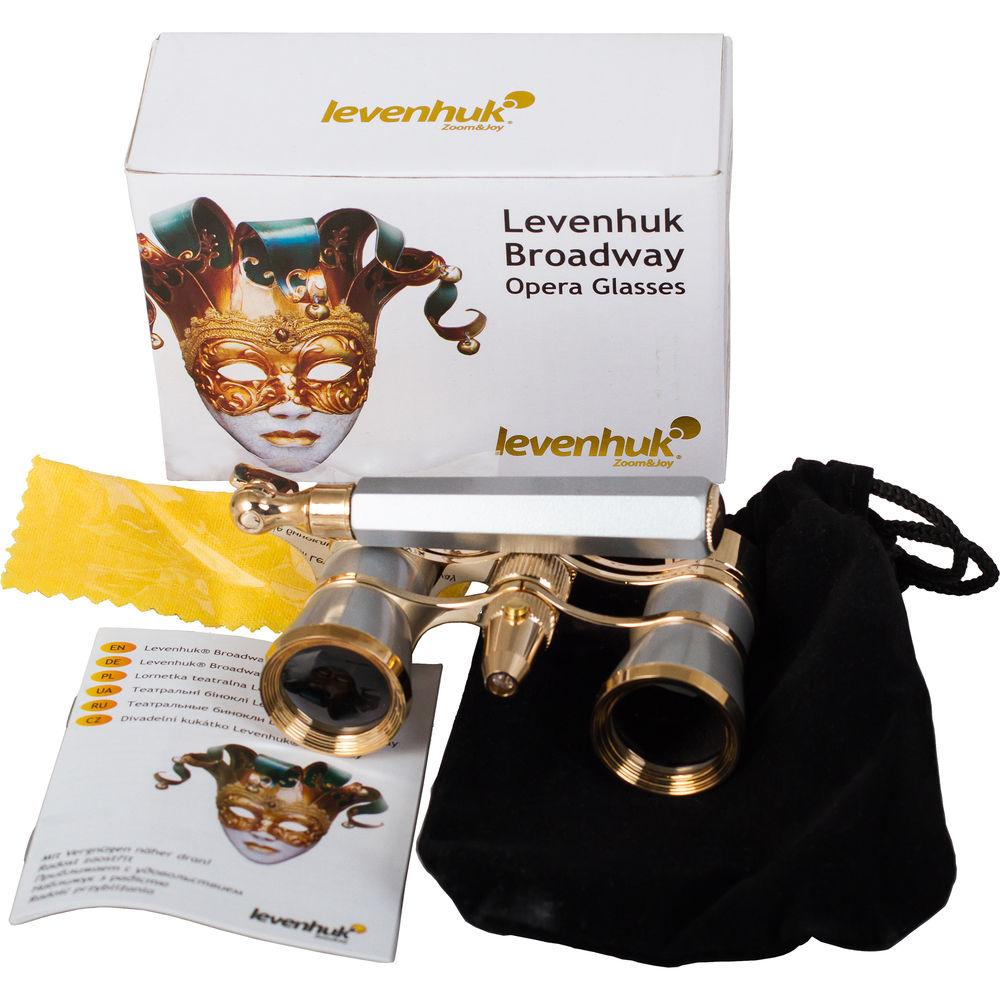 Levenhuk Broadway 325N Opera Glasses with Lorgnette