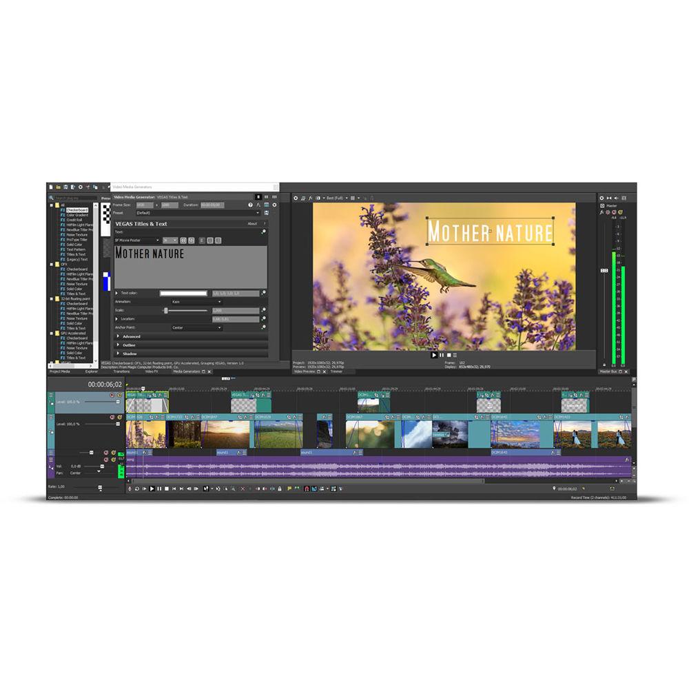 MAGIX Entertainment VEGAS Pro 15 Edit
