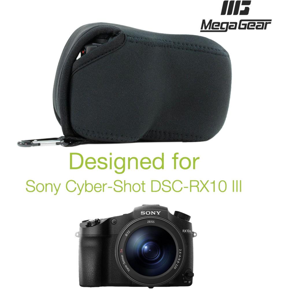 MegaGear Ultra-Light Neoprene Camera Case with Carabiner for Sony Cyber-shot DSC-RX10 III