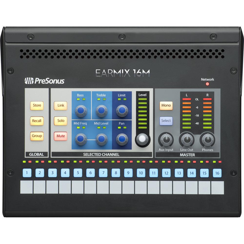 PreSonus EarMix 16M - 16x2 AVB-Networked Personal Monitor Mixer