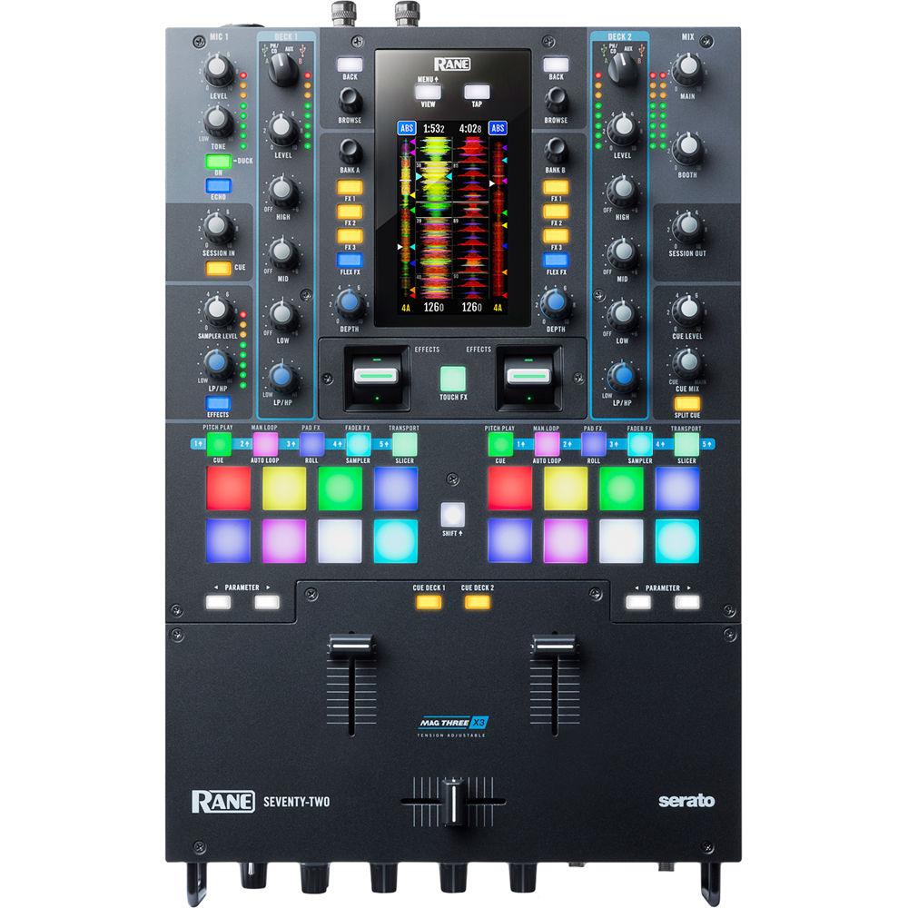 RANE DJ Seventy-Two 2-Channel Performance Mixer with Touchscreen for Serato DJ Pro