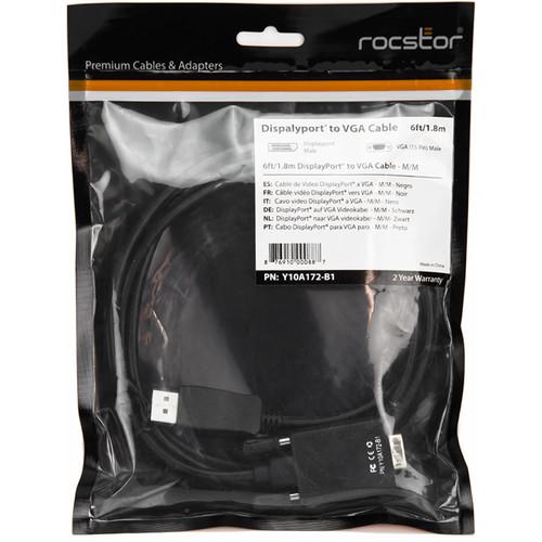 Rocstor DisplayPort Male to VGA Male Adapter Cable